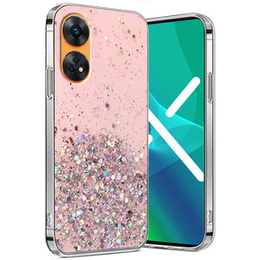 Чoхол до Oppo Reno8 T, Glittery, рожевий