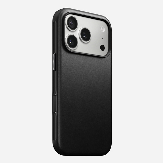 Чехол Nomad для iPhone 17 Pro, современный кожаный чехол, черный