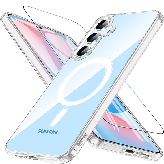 Чехол для Samsung Galaxy S24 FE, гибридный чехол Fusion Hybrid, для MagSafe, прозрачный