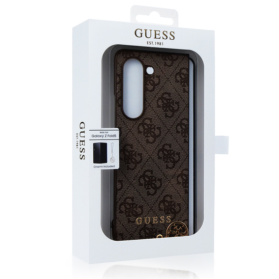 Чoхол GUESS до Samsung Galaxy Z Fold 5, 4G Charms Collection Hardcase, коричневий