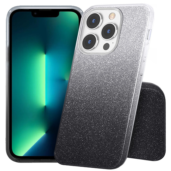 Чoхол Glitter Case до iPhone 13 Pro, Silver/Black