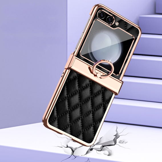 Чохол для Samsung Galaxy Z Flip5 5G, Electro Stitching, чорний