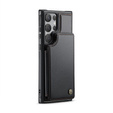 CASEME флип-кейс для Samsung Galaxy S25 Ultra, Litchi Wallet, чёрный