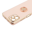 Чoхол до Huawei Nova Y61, Electro Ring, рожевий rose gold