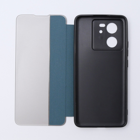 Чехол для Xiaomi 13T / 13T Pro, с откидной крышкой Side View, зелёный