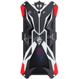 Бронированный чехол для Asus ROG Phone 7 5G, Aluminum Alloy, чёрный / красный