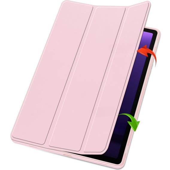 Чехол для Samsung Galaxy Tab S10 FE+ Plus, Smartcase с местом для стилуса, розовый