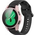 2в1 чехол и защитное стекло для часов Samsung Galaxy Watch 4 44mm, Pink