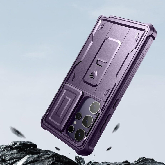 Броньований чохол для Samsung Galaxy S24 Ultra, Dexnor Full Body (Two Frames), фіолетовий