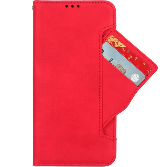 Футляр з клапаном для Honor 90 Lite 5G, Card Slot, червоний