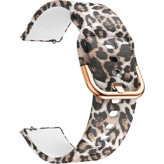 Ремешок Smooth до Samsung Galaxy Watch Active 22mm, Brown Leopard