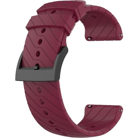 Силиконовый ремешок для Suunto 9 24 mm - Wine Red