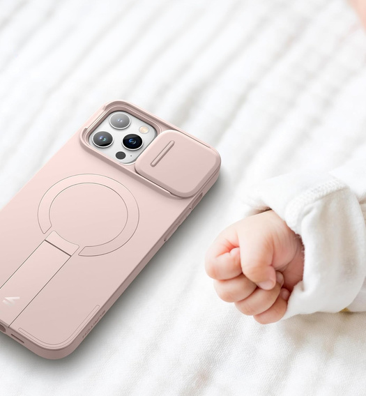 Чохол для iPhone 13 Pro Max/12 Pro Max Suritch Shockproof, Suritch Shockproof, для MagSafe, рожевий