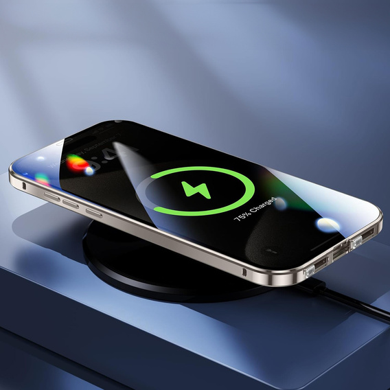 Магнітний чохол Dual Glass MagSafe для iPhone 16, сріблястий