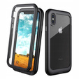 Чoхол Shockproof до iPhone X/XS, із захисним екраном, чорний