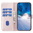 Откидной чехол для Samsung Galaxy S23 FE, BINFEN Wallet, розовый + 9H стекло  
