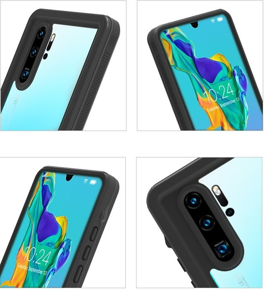 Водонепроникний чохол IP68 для Huawei P30 Pro, Redpepper, чорний