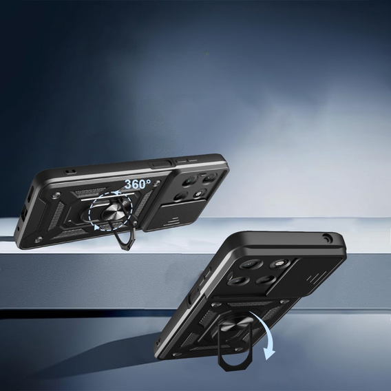 Чохол NOX Camera Slide Motorola Moto G15 / Motorola Moto G15 Power, CamShield Slide, чорний
