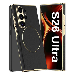 Магнітний чохол GKK Nickel Ring Leather для Samsung Galaxy S26 Ultra