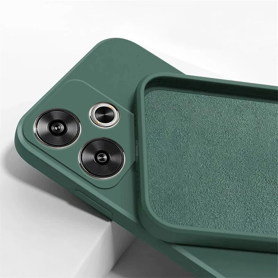 Чехол до Xiaomi Poco F6, Silicone Lite, зелёный