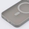 Чехол MagSafe для iPhone 15 Pro Max, Hybrid Matte Lens Pro, титаново-серый