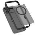 Матовый чехол для iPhone 17 Pro, для MagSafe, полупрозрачный черный