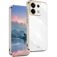 Чохол для Xiaomi Redmi Note 13 Pro 5G, Glamour CamShield, білий