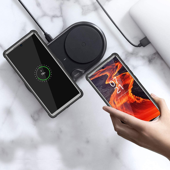 Чoхол Shockproof до Samsung Galaxy Note 20 Ultra, із захисним екраном, м'яти