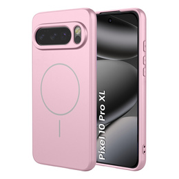Силиконовый чехол для Google Pixel 10 Pro XL, для MagSafe, розовый