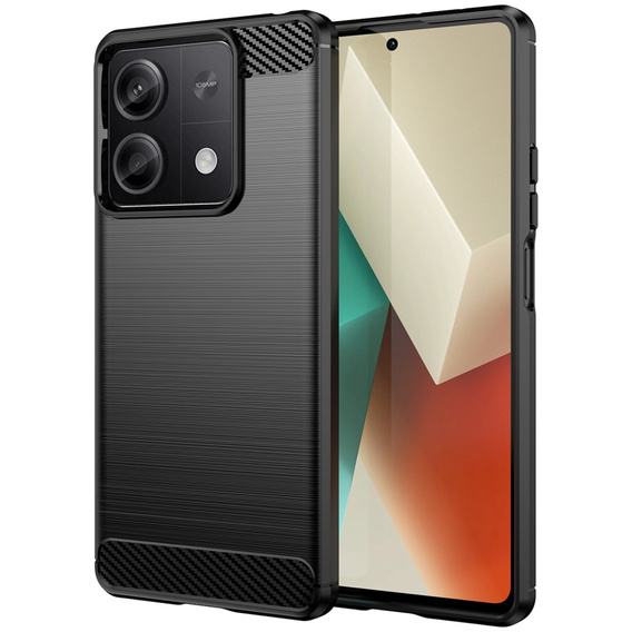 Чехол до Xiaomi Redmi Note 13 5G, Carbon, чёрный