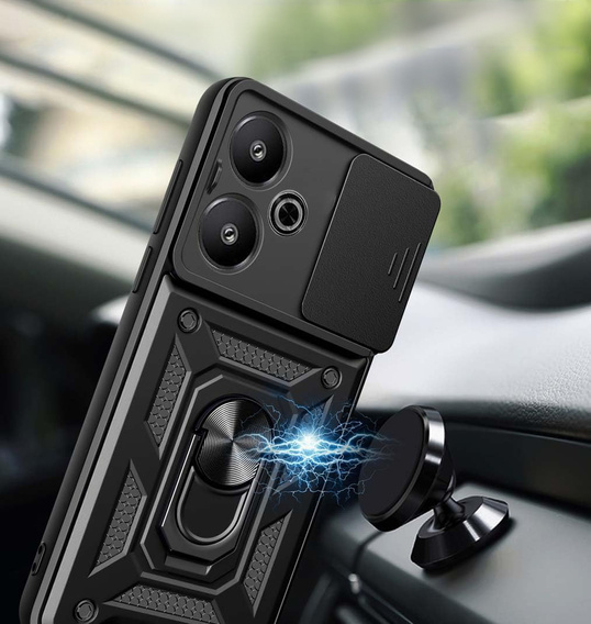 Чехол NOX Camera Slide Oppo A40 / Oppo A40m, CamShield Slide, чёрный