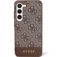 Чoхол GUESS до Samsung Galaxy S24+ Plus, 4G Bottom Stripe, коричневий