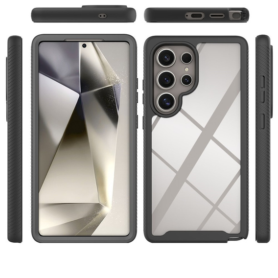 Чехол для Samsung Galaxy S25 Ultra, Shockproof, с пленкой, чёрный