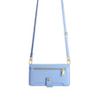 Откидной чехол для Samsung Galaxy S23, Wallet Zipper Pocket, синий