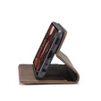 Чехол CASEME для Samsung Galaxy A12 / M12 / A12 2021, Leather Wallet Case, кофе