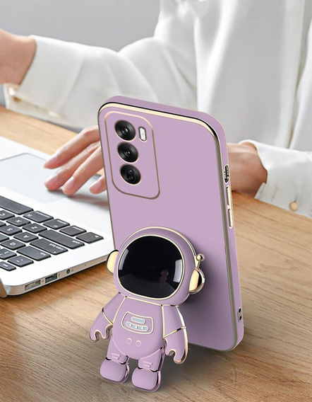 Чoхол до Oppo Reno 12 Pro, Astronaut, фіолетовий