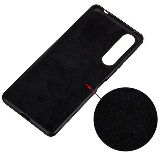 Чехол до Sony Xperia 1 II, Silicone Lite, чёрный