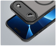 Матовый чехол для iPhone Air, для MagSafe, с защитой камеры, матовый черный