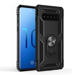 Броньований Чoхол до Samsung Galaxy S10+ Plus, Nox Case Ring, чорний