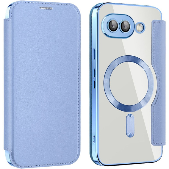 Откидной чехол для Google Pixel 9A, RFID Wallet MagSafe CamShield, синий