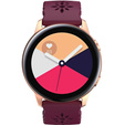 Силиконовый ремешок 20mm Soft Hollowed-out, Wine Red