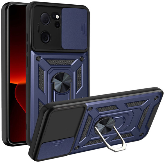 Чехол NOX Camera Slide Xiaomi 13T / 13T Pro, CamShield Slide, темно-синий