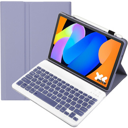Чехол-клавиатура Bluetooth для Lenovo Idea Tab 11" 2025 TB336FU TB336ZU, фиолетовый