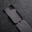 Чохол MELKCO для iPhone 15, шкіряний, фліп, чорний