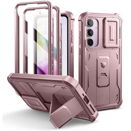 Броньований чохол для Samsung Galaxy A55, Dexnor Full Body (Two Frames), рожевий