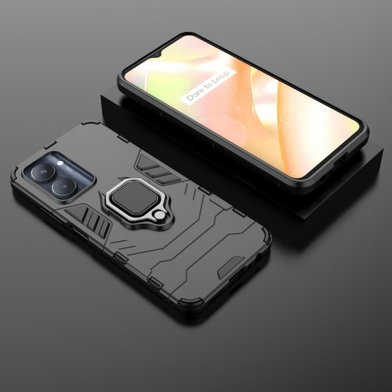 Чoхол до Realme C33, Kickstand Ring, чорний