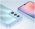 Чехол до Samsung Galaxy A25 5G, Fusion Hybrid, прозрачный / синий + 9H стекло