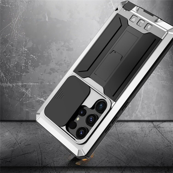 Бронированный чехол для Samsung Galaxy S24 Ultra, R-JUST, серебряный