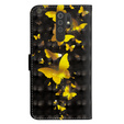 Etui Flexi Book do Xiaomi Redmi 9, Gold Butterfly