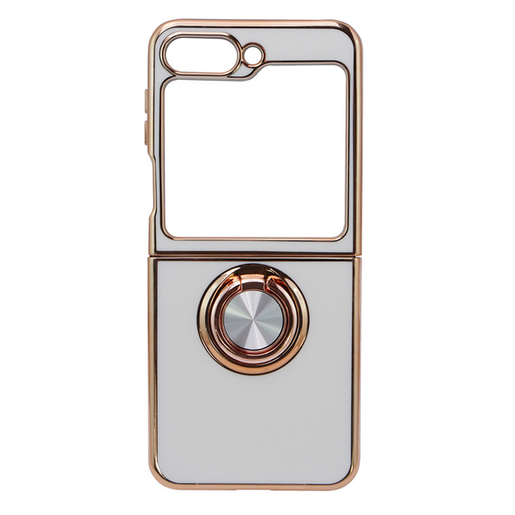 Чехол до Samsung Galaxy Z Flip 5 5G, Electro Ring, белый